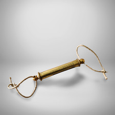 Vintage Resilient Brass Sprung Pocket Hanging Scales antique collectable gift