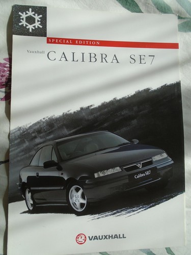 Vauxhall calibra se7 brochure - calibra,