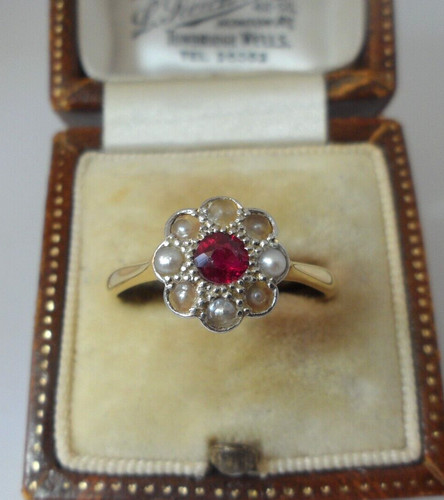 Antique 18ct gold - 18ct, platinum