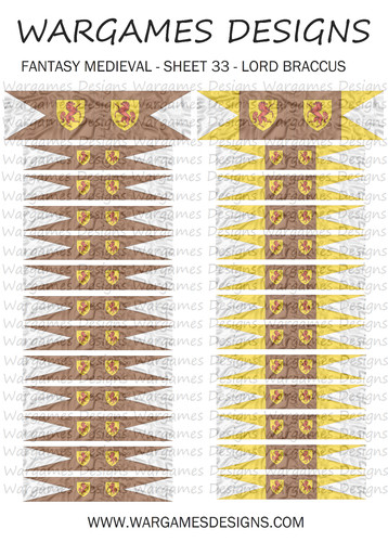 28mm flags fantasy medieval - -,