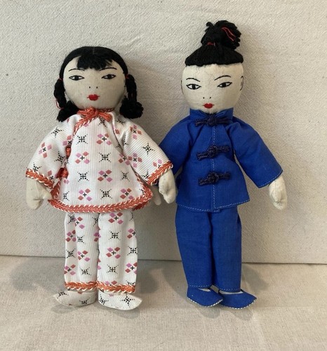 Vintage chinese cloth dolls - vintage,