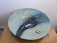 Large 43cm Abstract Art Glass