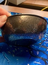 TUDRIC hammered pewter bowl 4.3 cm deep, 11 cm diameter