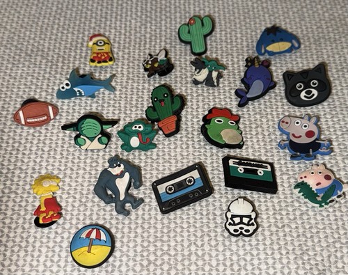 Lot assorted shoe charms - lot,