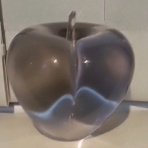 Glass apple crystal - glass,