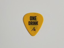 Metallica Guitar Pick Plectrum Drink Token M72 Tour Yellow Rare