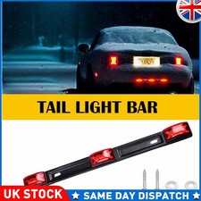 Red LED Light Bar Truck Trailer Rear 15" Stainless Steel Marker Tail ID Lights