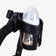 Universal Baby Stroller Cup Holder, Easy Install, Fits Most Carriages, Black