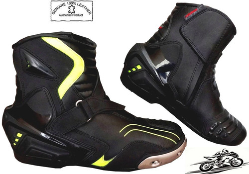 Mens black hiviz leather - mens,