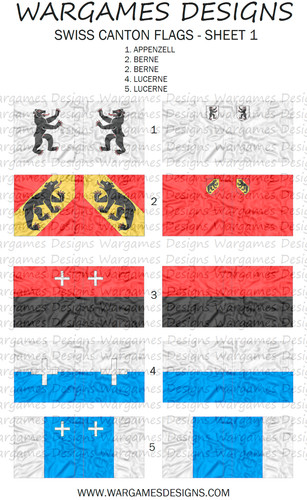 15mm swiss canton flags - flags,