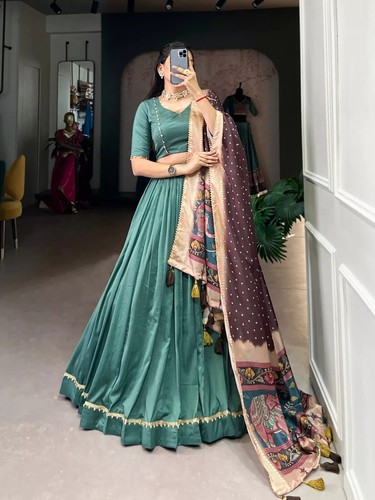 Beautiful chinon silk lehenga - beautiful,