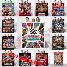 3D WWE Wrestling  Fleece Blanket Throw Sofa Warm Soft Blanket Flannel Rugs Gift