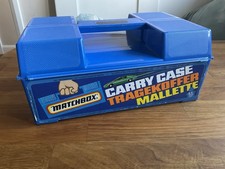 Matchbox 1982 Carry Case Storage Box  Complete With 24 Die-cast Play Worn Cars