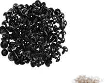 Safety Eyes for Crochet Toys 100X Doll Eyes  Few sizes comes with Backs