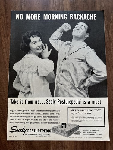 1957 sealy posturepedic - sealy,