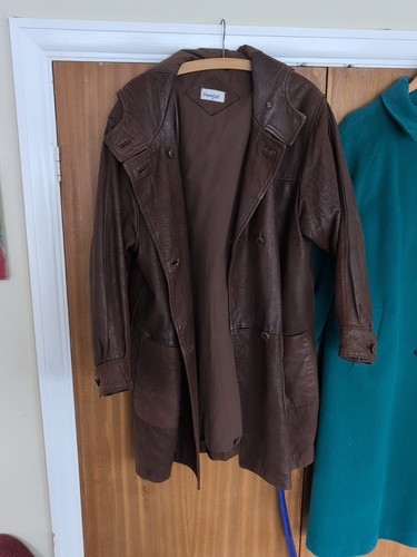 Vintage ladies leather mid - vintage,