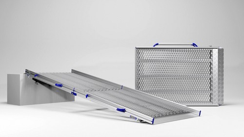 Feal alum mesh ramp - 2.5m,