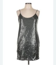 Silver Sequin Zara Mini Dress