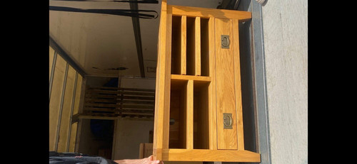 Solid oak cabinet - solid,