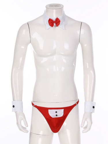 Men sexy 3pcs waiter - men's,