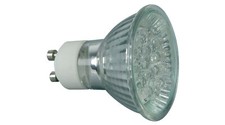 LED GU10 2 Watt lamp 230V, Choice of  colours, RED, GREEN, BLUE, YELLOW & WHITE