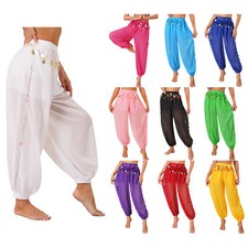 Women Belly Dance Costume Harem Pants Tribal Baggy Arabic Trousers Lantern Pants
