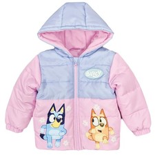 Bluey Girls Padded Coat Puffer
