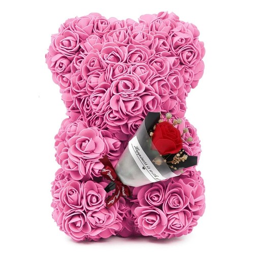 Artificial rose teddy - rose, bear