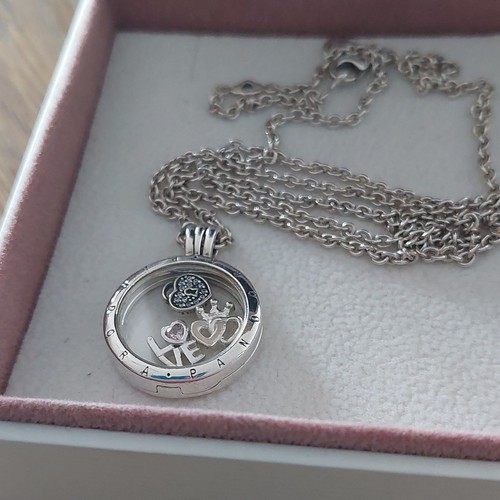 Pandora silver locket with - locket, 3