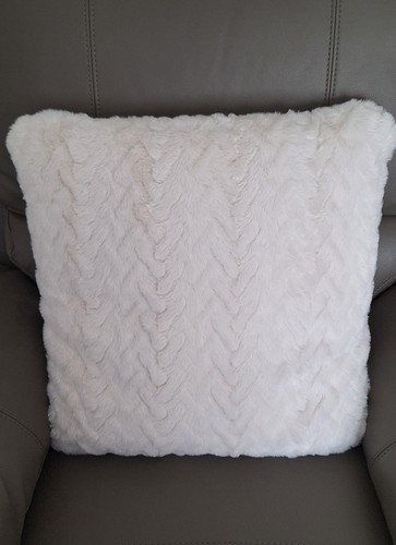 Soft textured square cushion - textured,