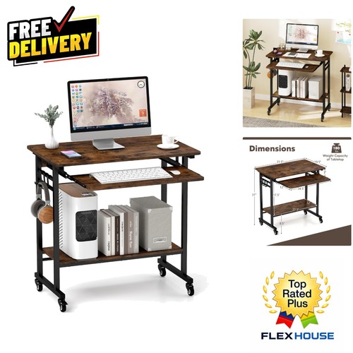 Compact mobile computer desk - compact,