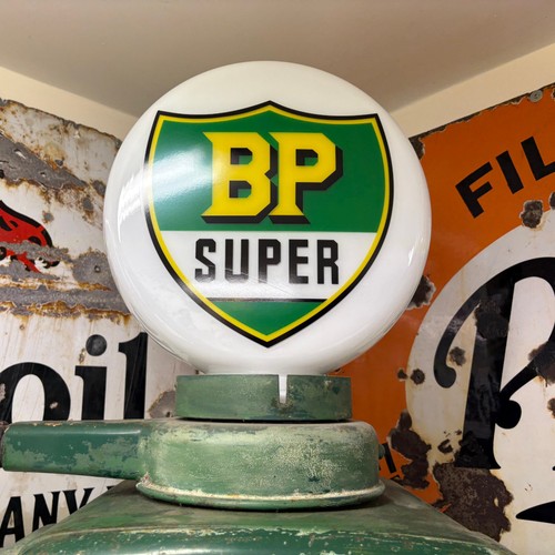 Super gas petrol - pump, globe