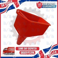 HEAVY DUTY BOX RECTANGULAR SQUARE PLASTIC FUNNEL SPOUT OIL FUEL PETROL DIESEL