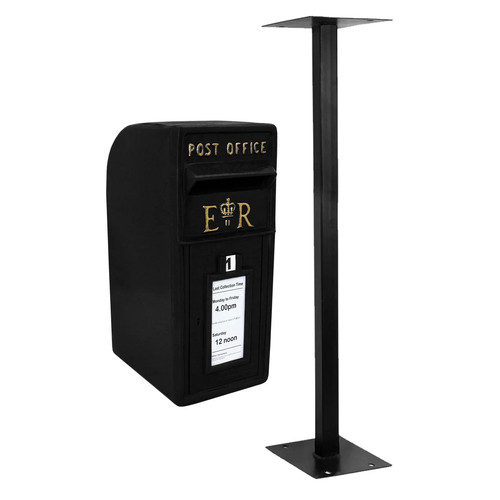 Royal mail post box with - royal,