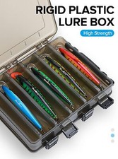10 Compartments Double Sided Fishing Lures Squid Baits Hooks Tackle Storage Box