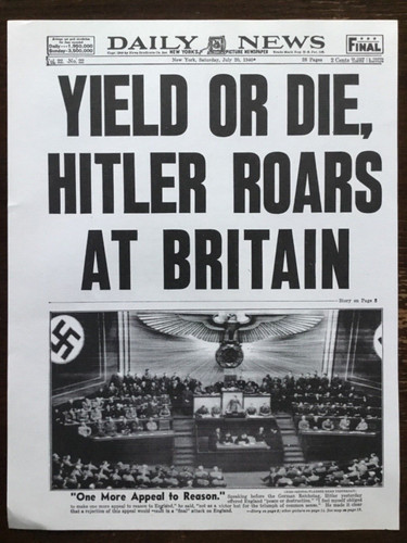 1940 ww2 poster newspaper - ww2, 1