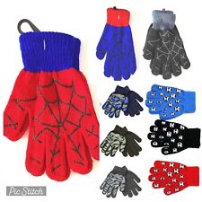 Spider Magic Gloves Kids Boys Girls Children Winter Warm Stretch