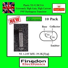 10 x BC516 PNP Darlington