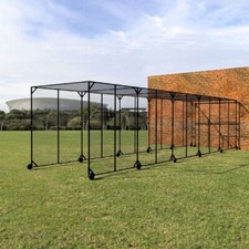 FORTRESS Fixed Concertina Batting Cage | Cricket/Baseball Practice Net