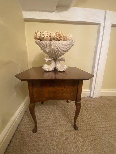 Victorian mahogany sewing side - victorian,