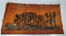 Vintage Kenyan Batik Elephant