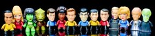 Star Trek TOS TITANS 3" Posable Figures Kirk Spock Uhura McCoy Scotty Sulu Gorn