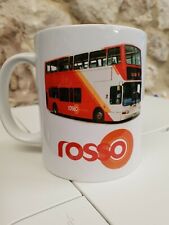 Rosso logo and livery bus mug cup buses Rossendale Transdev transport