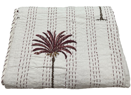 Indian kantha quilt - indian,