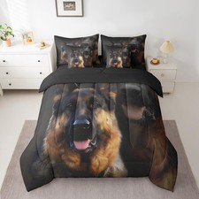 Police Dog Bed in A Bag Queen German Shepherd Comforter Set 7 Piece for Kids ...