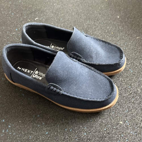 Next boys blue suade - boys, loafers