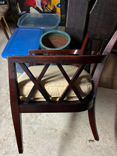 Baker accent armchair - baker, beige