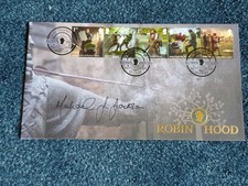 Michael J Jackson. Signed First Day Cover. 2023. Robin Hood. Nottingham PMK