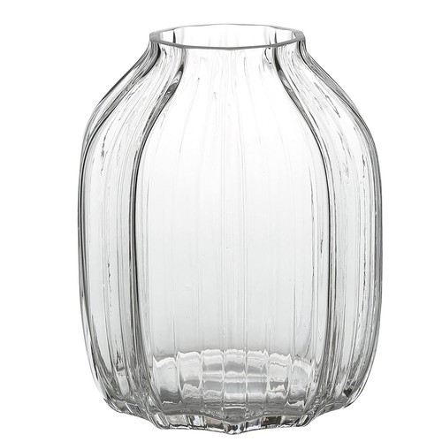 Large clear glass vase - large,