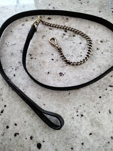 Leather inhand lead rein - leather,